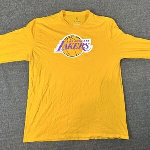 Fanatics Los Angeles‎ Lakers LeBron James 23 Long Sleeve Shirt XL Yellow